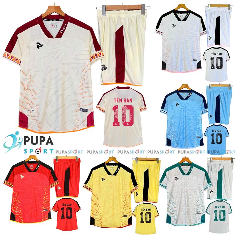 Bồ Đồ Đá Banh JP, DRAGON II -NHIỀU MÀU, Áo Bóng Đá Không Logo Vải Mè Hàn Cao Cấp Cho Nam Nữ, Có In Tên Top Unisex Quần Sport