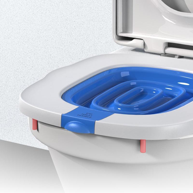 Self-service Cat Toilet, 1 Set Cat Toilet Trainer, Cat Toilet Tool, Pet Toilet Training Aid, Indoor Pet Toilet for Cats, Dog & Cat Accessories 0