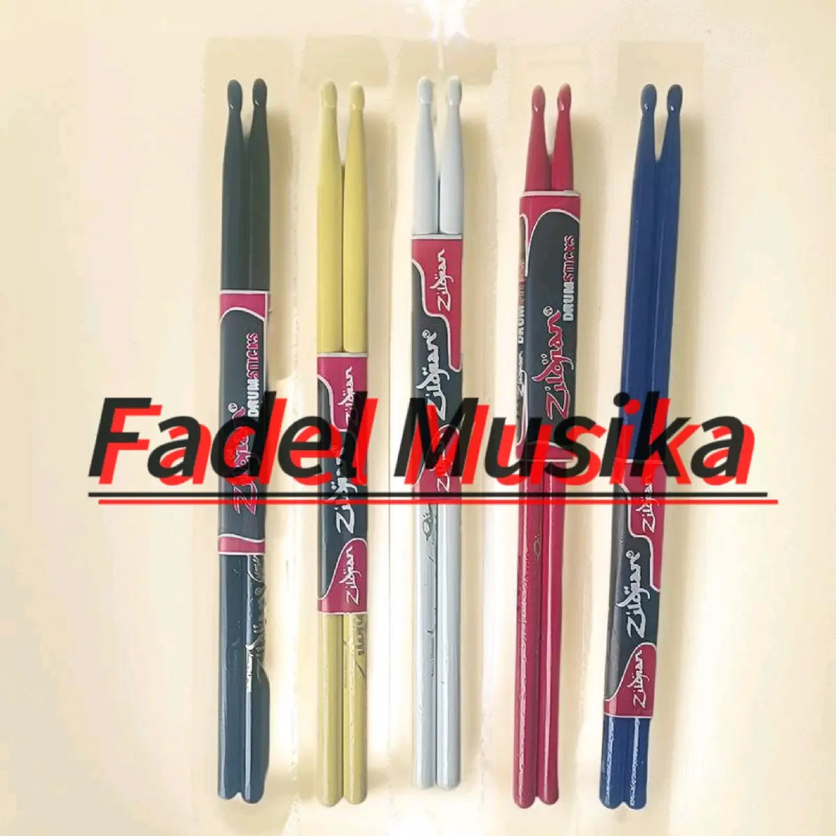 Stik drum warna warni 1 pasang