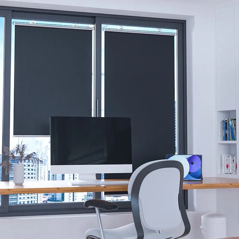 Tấm che nắng bằng vải Màu bạc titan đầy đủ, rèm cuốn, tấm che nắng mất điện, cốc hút, rèm cuốn, tấm che nắng ô tô, phòng ngủ, ban công nhà bếp, tấm che nắng không có đinh, tấm che cho gia đình 6