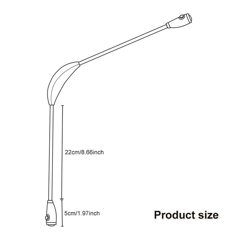Product Introduction of Rechargeable LED Neck Reading Light, Portable Adjustable Brightness Neck Light with Soft Silicone Arm, Long Endurance Neck Light for Reading, Handmade 1