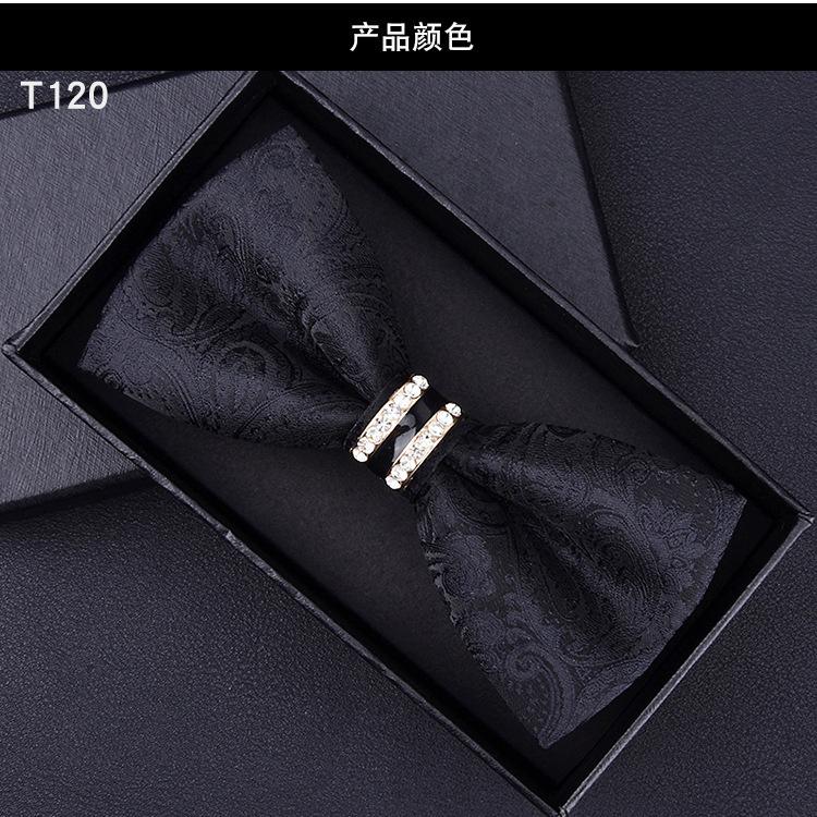 Product Introduction of 6*12cm Red Navy Blue Black Bow Ties Butterfly Banquet Polka Dot Floral Bowtie Accessories Double-layer Jacquard Business Gift Wedding for Men 17