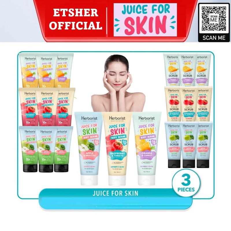 HERBORIST BODY SERUM 3 PCS HERBORIST ORIGINAL PEMUTIH BADAN BPOM 21 HARI PUTIH 4