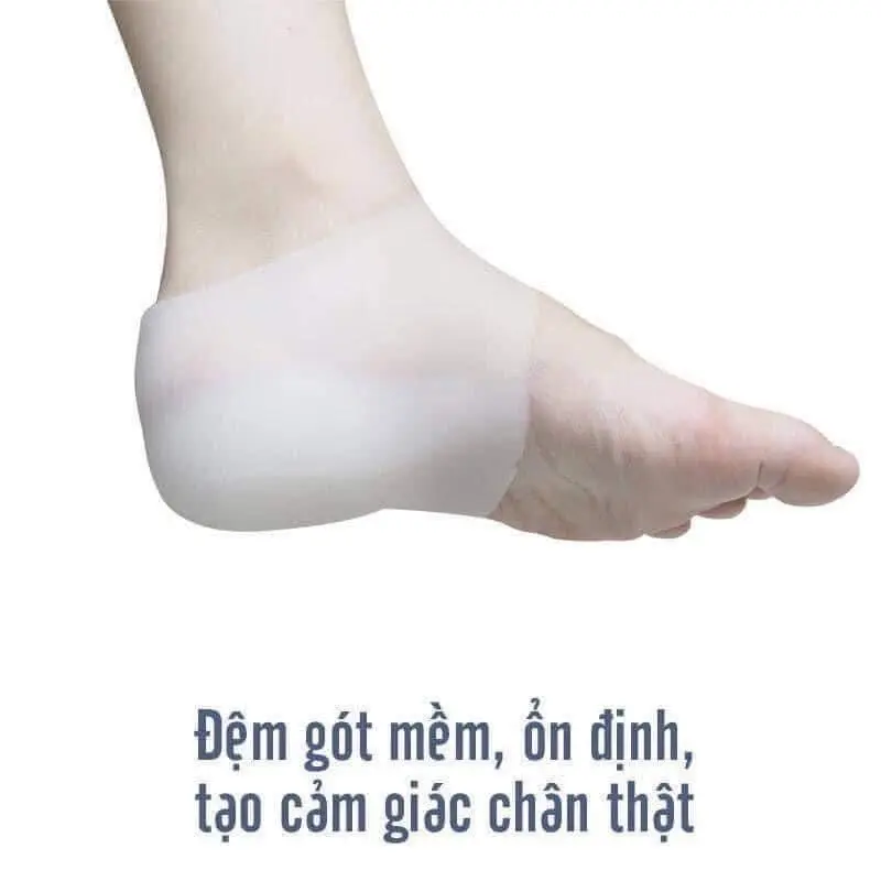 Đệm Gót Chân Silicon Tăng Chiều Cao