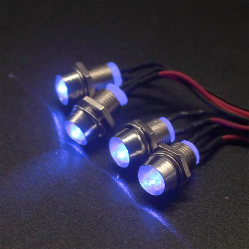 Bộ đèn LED RC, Mới, dành cho bánh xích 1 / 8 1 / 10 1 / 12, Đèn pha dễ lắp đặt, Thích hợp cho ô tô trôi dạt, đèn pha xe tải RC, cho HSP, HPI, MN99, MN90, Wltoys 7