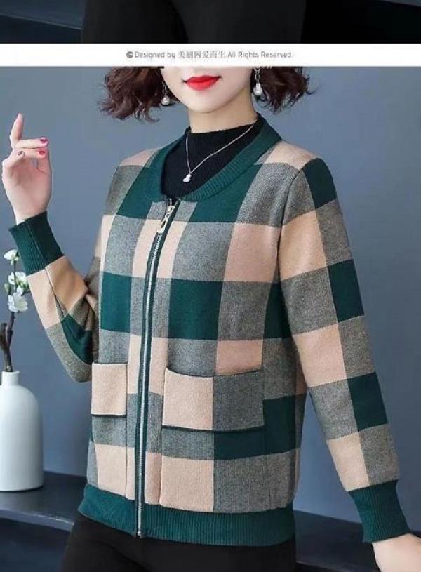 Product Introduction of Áo Khoác Chống Nắng, Phong Cách Phương Tây, Áo Cardigan Dáng Rộng Quý Phái, Thích Hợp Cho Các Bà Mẹ TRUNG NIÊN, Nữ TRUNG NIÊN Và Cao Tuổi, Hàng Mới Về 2021, Đồng Phục Bóng Chày, Quần Áo Mùa Thu 14