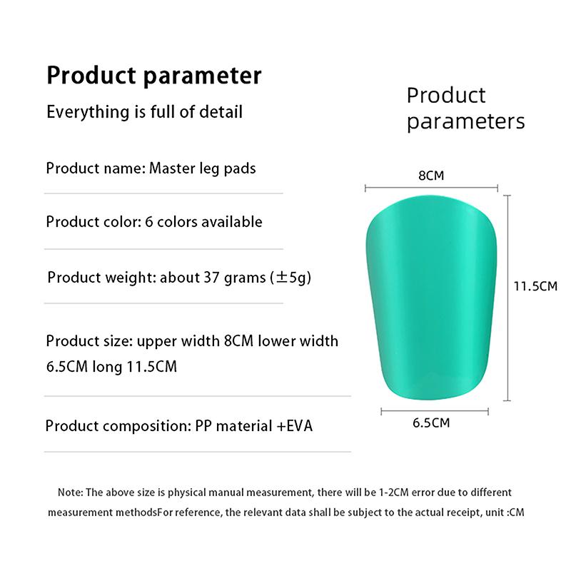 Product Introduction of [YYY]1 Pair Mini Football Shin Pad Wear-resistant Shock Absorbing Leg Protector Lightweight Portable Soccer Training Shank Board 27