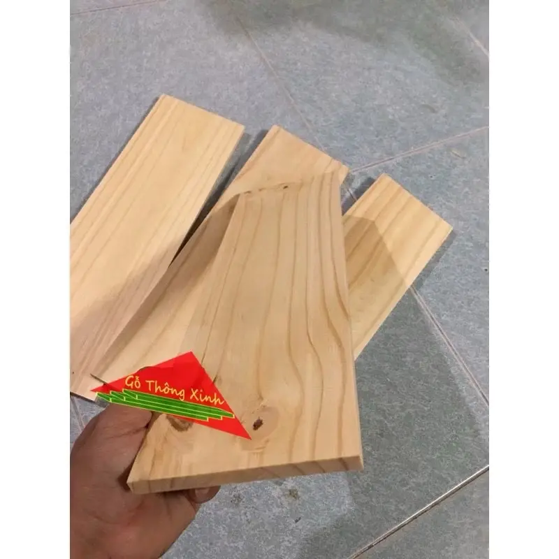 Tấm gỗ thông mới đẹp dài 60cm-50cm-40cm-30cm-25cm x rộng 12cm x dày 1cm bào láng đẹp 4 mặt thích hợp trang trí, làm kệ, DIY