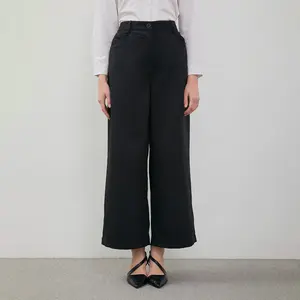 DUST Celana Kulot Narita Hitam (D.39154)