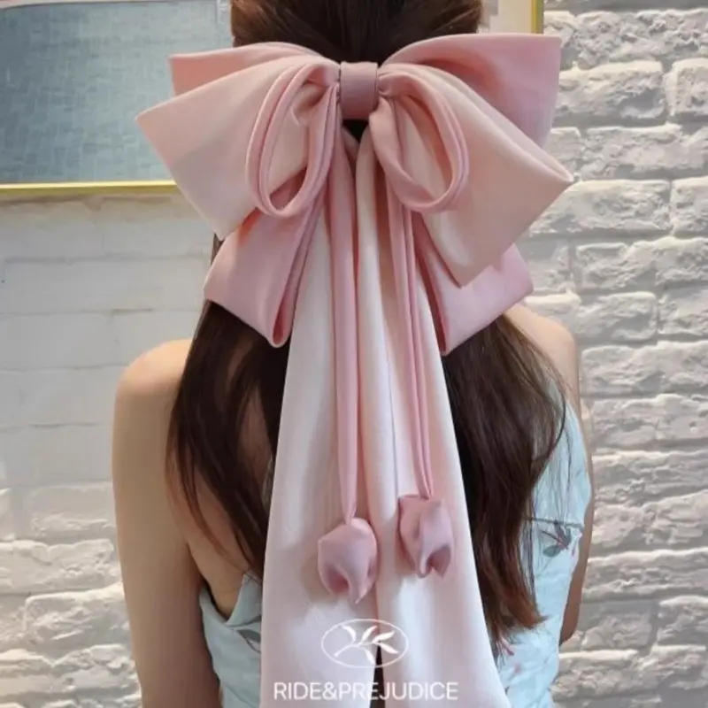 Kẹp Tóc Mái Mùa Xuân Và Mùa Hè, Thiết Kế Nơ Nàng Tiên Cá Cô Gái Ngọt Ngào Quá Khổ, Ngoại Cỡ, Thiết Kế Đẹp, Hàng Mới Về 2024, Lấy Cảm Hứng Từ Hoa Mơ Hồng Sương Hồng Women 0