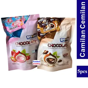 Bravoo Choco Ball Mashmallow Pouch isi 5 pcs x 3.6 gr