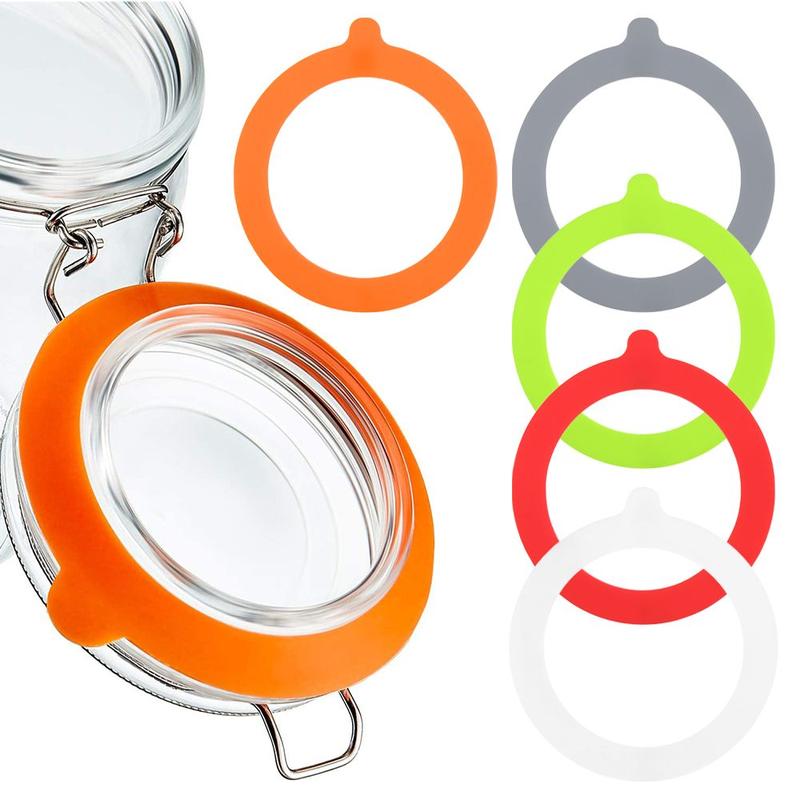 Reusable Storage Canning Accessories Rubber Sealings Mason Jars ...