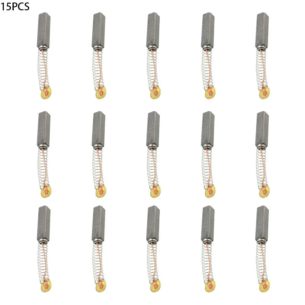15pcs Carbon Brushes for Electric Motors 20mm x 5mm x 5mm Replacement Part