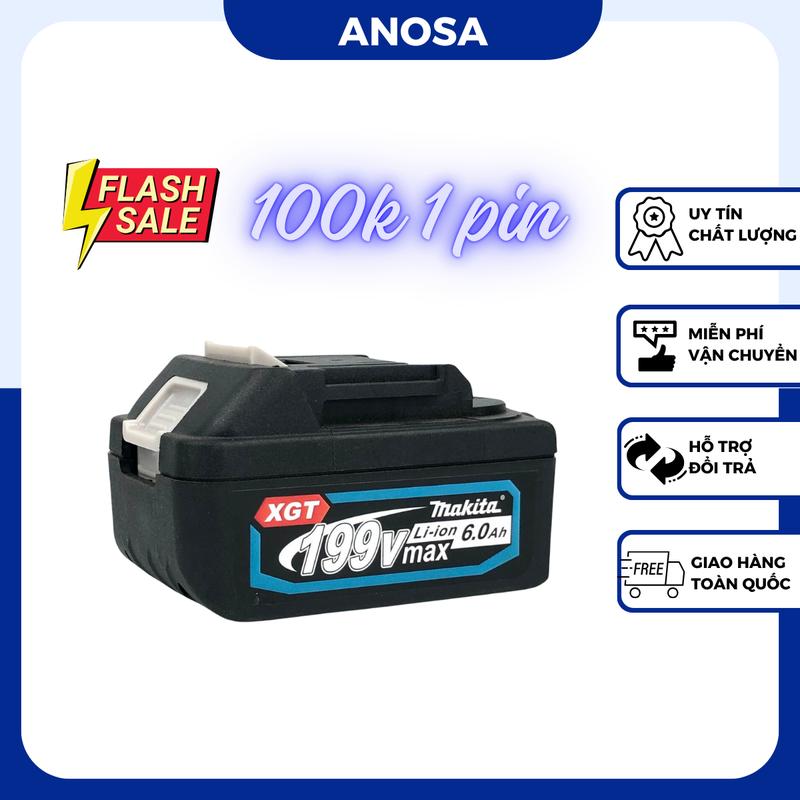 Phụ Kiện 10 Cell Makita Chân Pin Phổ Thông 4cm Dùng Cho Máy Khoan, Siết Bulong, ...