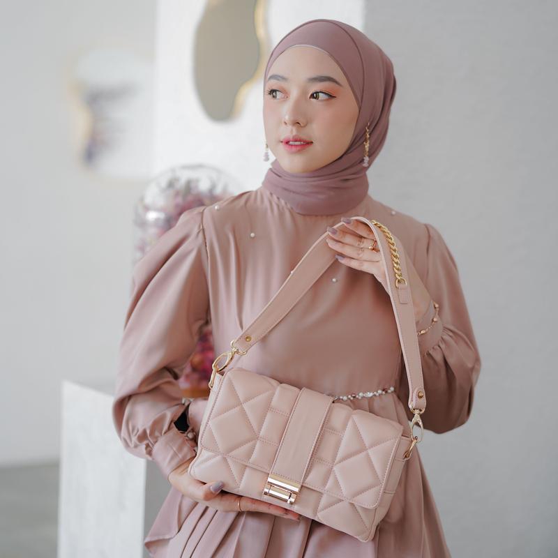 [Beli Lokal] Lophy Bag Tas Wanita Shoulder Bag Sling Bag Tas Bahu Wanita Tas Selempang Wanita Irish Bag in Pink Blush 5