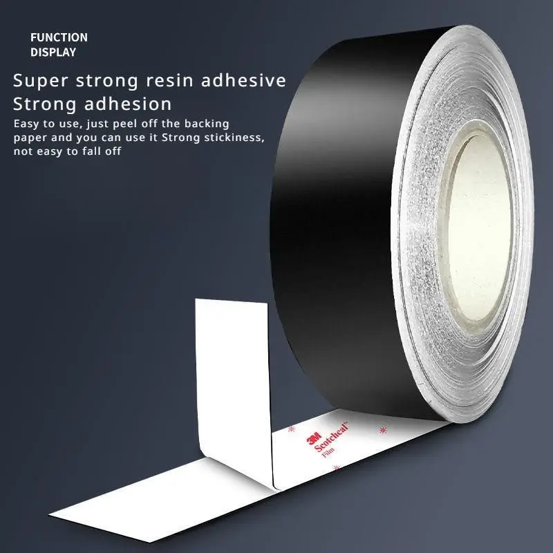 Exterior Black Car Sticker Scratch Cover Long Strip Highlight Waterproof Tape for Front and Rear Bumper Side Door Large Area Coverage for Altis