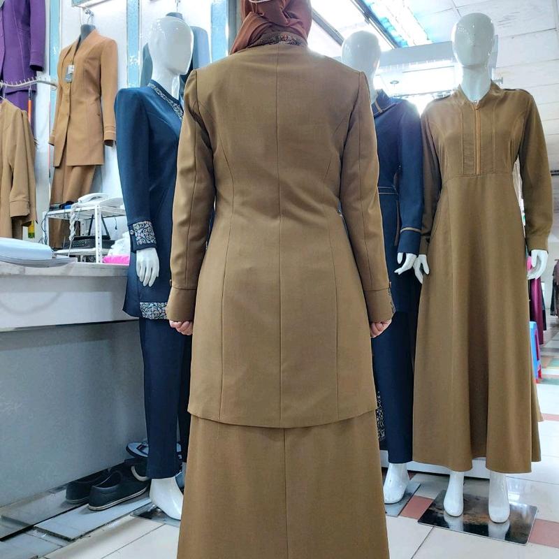 setelan baju kerja wanita model tunik rok A 6