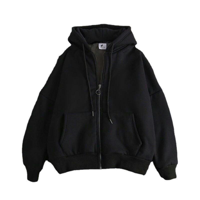 áo hoodie zip Áo Len Cardigan, Áo Khoác Có Mũ Trùm Đầu Thường Ngày Hợp Xu hướng Phong Cách Hàn Quốc Cho Nam, Dáng Rộng Vừa Vặn, Dễ Phối Đồ, Có Khóa Kéo, Đầu, Đầu Mùa Thu Sớm đồ pijama nam 4