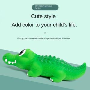 Mainan Anjing, Mainan Getah Tahan Lama, Buaya Besar, dengan Bunyi, untuk Haiwan Peliharaan, Membantu Menghilangkan Tekanan, Sesuai untuk Anjing, dengan Bunyi