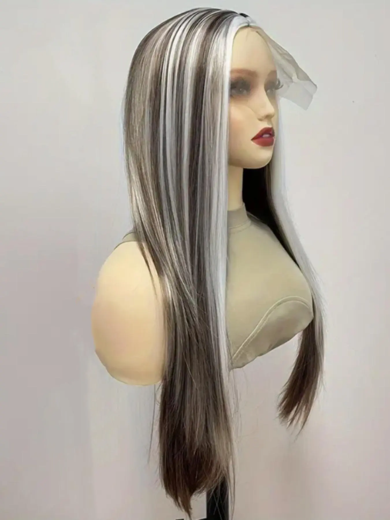 30 Inch Long Straight Wigs for Women,  Gorgeous Fluffy Wigs without Bangs for Cosplay, Anime or Costume Party, Striking Natural Fluffy Hair Wigs without Bangs for Daily & Party Hairstyle Decoration
