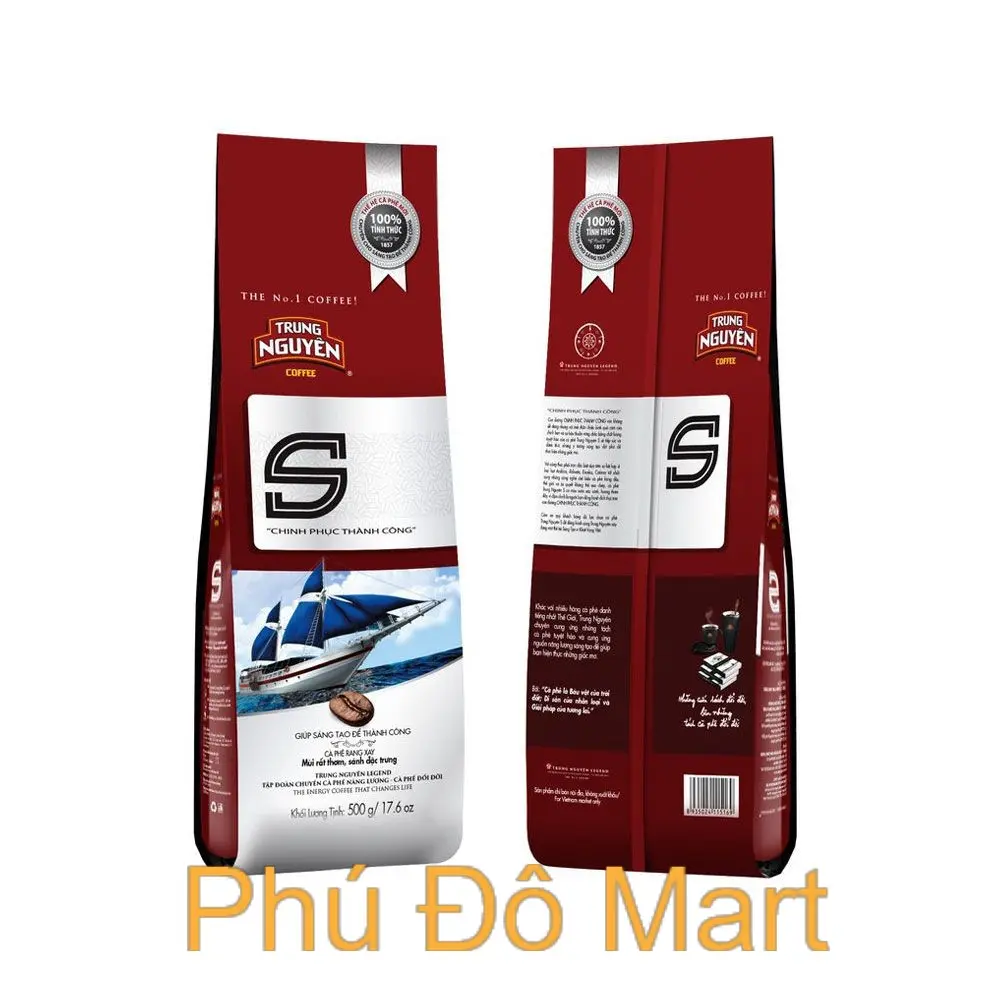 (Aff) Cà Phê rang xay S Chinh Phục Trung Nguyên _Loại Gói 500gr Coffee Cafe