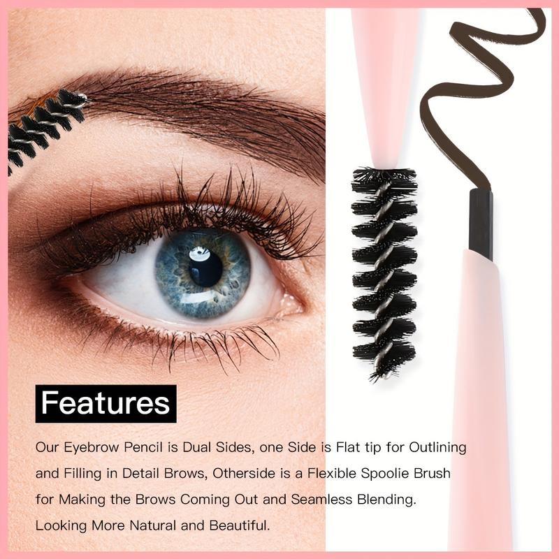 Product Introduction of USHAS Rotating Eyebrow Pencil, Waterproof, Sweatproof, Non-bleeding, Long-lasting, Non-smudging, Natural Makeup 4