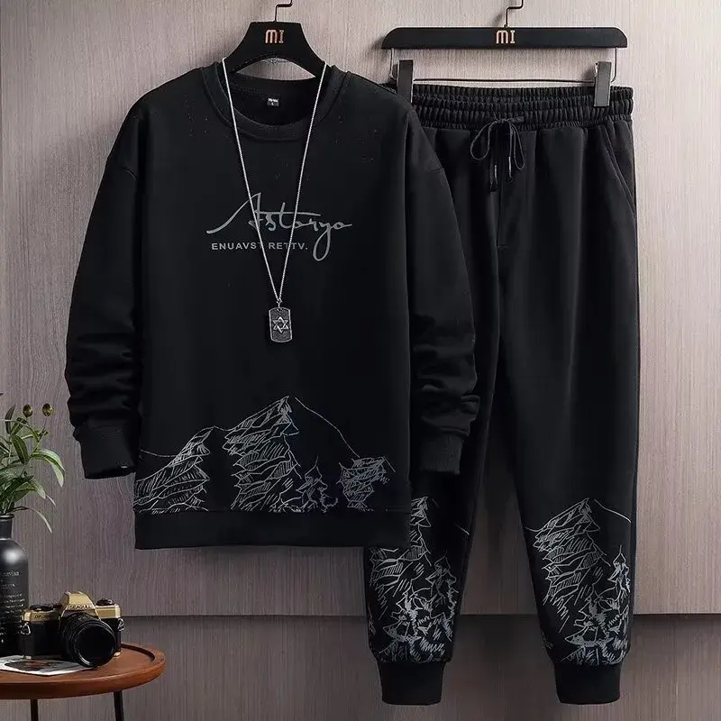 DIMITRI SETELAN RETTV  STELAN LENGAN SWEATER DAN JOGGER Celana Panjang Atasan Pria Dewasa 0