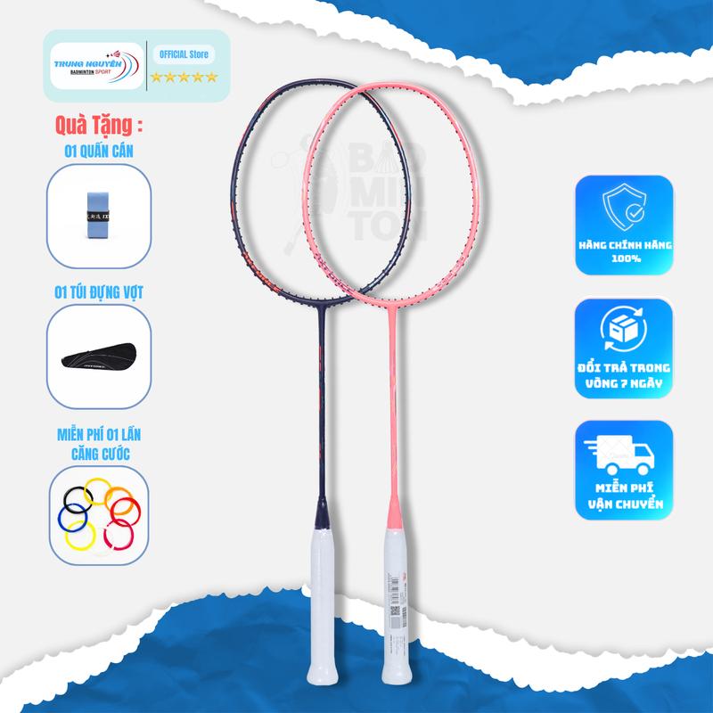 Vợt Cầu Lông Axforce 30 Chính Hãng 2 Màu Tặng Cước Căng Sẵn 11kg.Tặng 1 Quấn Cán.Tặng 1 Bao Đựng.BH 2 Tháng