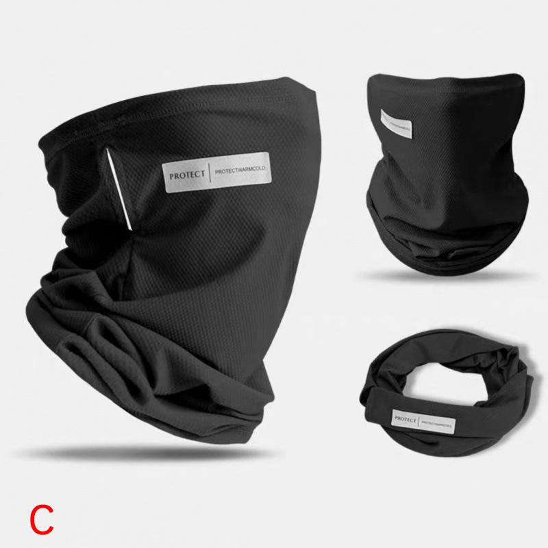 Product Introduction of Khẩu Trang Chống Nắng Lụa Lạnh Mùa Hè, Dành Cho Nam Và Nữ, Khẩu Trang Đi Xe Đạp Ngoài Trời, Màu Trơn Quấn Cổ Chống Tia UV, Khăn Quàng Cổ Khăn Quàng Tai, Thích Hợp Để Chống Nắng Bi 21