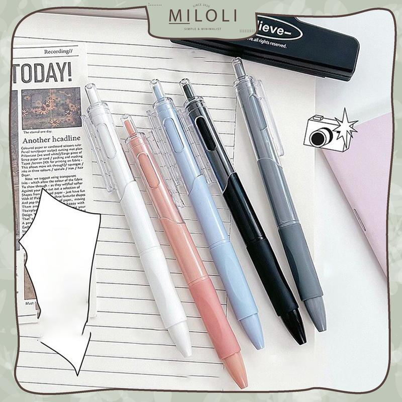 [MILOLI] Pulpen Gel 0.5mm Pena Aesthetic Broken White Pen Korean - Shop ...