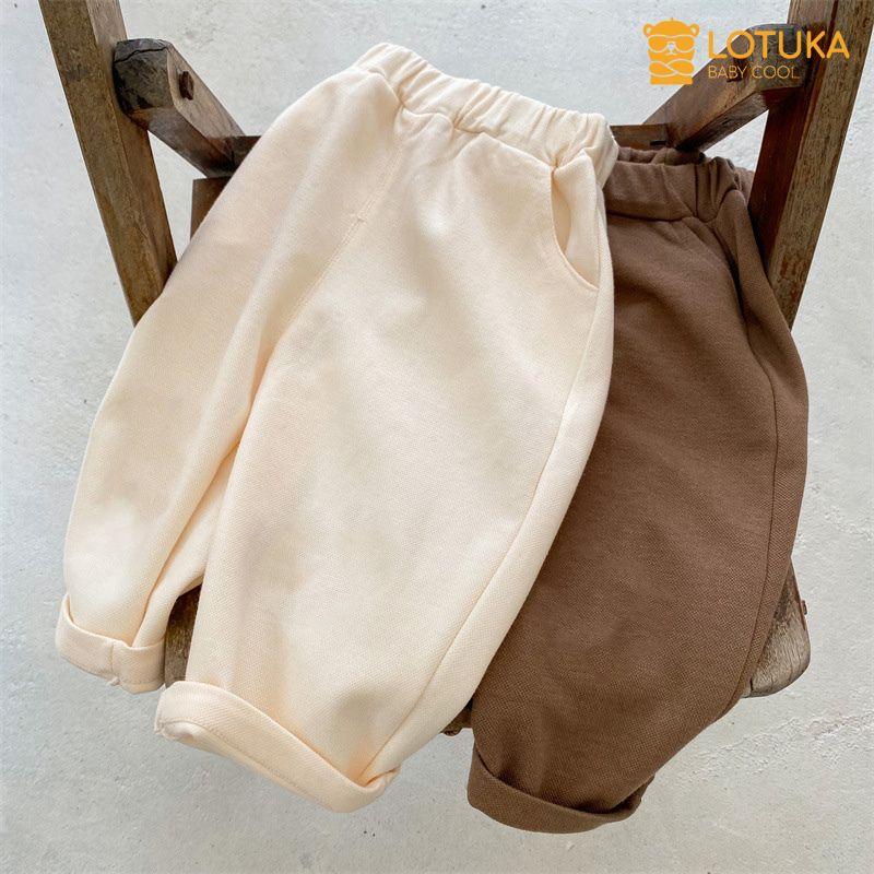 Bộ Đồ LOTUKA Chất Nỉ Da Cá Ấm Áp, Quần Áo Trẻ Em Phong Cách Hàn Quốc Hình Gấu Đáng Yêu 4-18kg 5