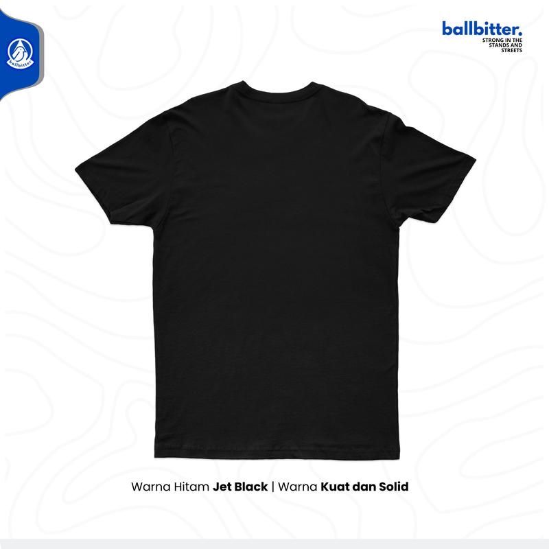 Ballbitter kaos Casual Supporter Match Mood Hitam Atasan Combed 24s 2
