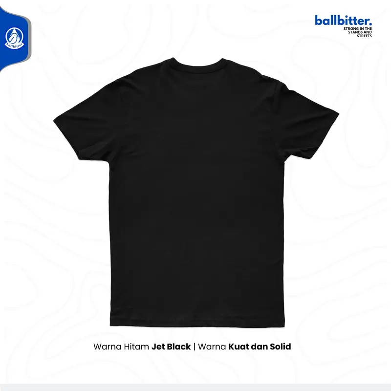 Ballbitter kaos Casual Supporter Match Mood Hitam Atasan Combed 24s 2