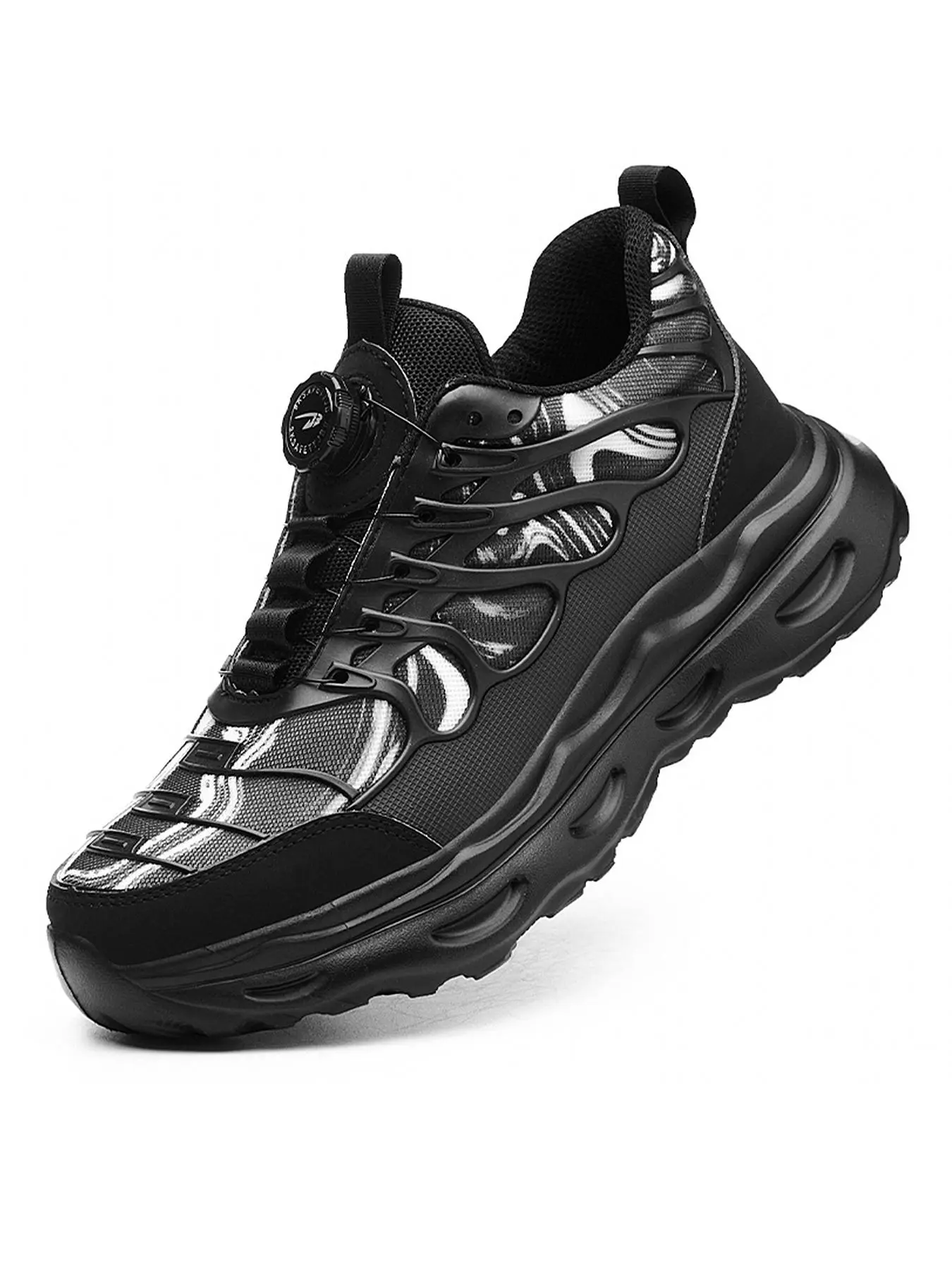 Men's Fashionable Breathable Comfortable Work Shoes, Lightweight Steel Toe Sneakers, Non Slip Safety Shoes, Puncture Proof Composite Toe Shoes