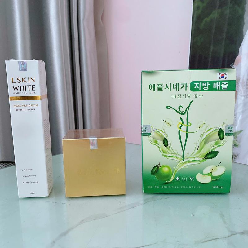 Combo Serum dưỡng da ( Ủ Trắng Babe Face ) + Tặng Detox Táo Xanh Tất cả các loại da Skincare