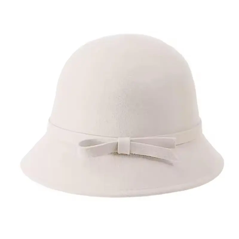 Autumn Winter French Bow Bucket Hat Women - Elegant Sweet  display picture 1