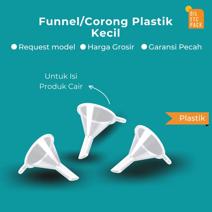 Gambar (Dapat 6pcs) Funnel/Corong Plastik Kecil / Untuk Refill Parfum & Produk Cair dari oil.etc Kota Surabaya Tokopedia
