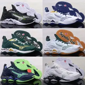 Sepatu Olahraga Nyaman Terbaru / Sepatu Volly Mizuno Momentum / Sepatu Volly Mizuno Uniseks Berpori Nyaman Anti Air Cepat Kering Pria
