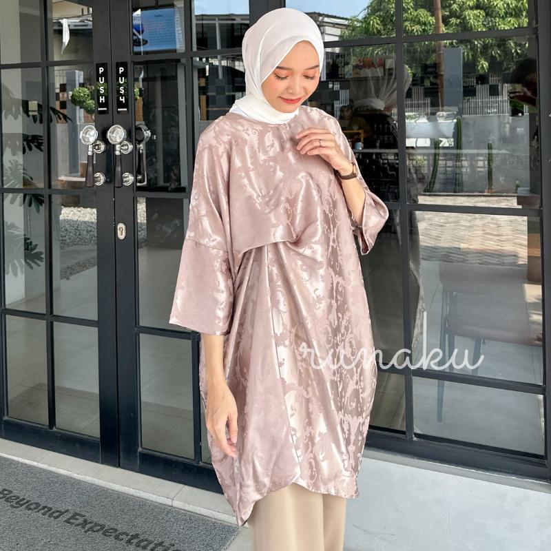 SILMI KAFTAN - KAFTAN PREMIUM WANITA - TUNIK KAFTAN - KAFTAN HITAM - KAFTAN PUTIH -TUNIK LEBARAN - OUTFIT LEBARAN 2025 - BAJU LEBARAN 2025 0