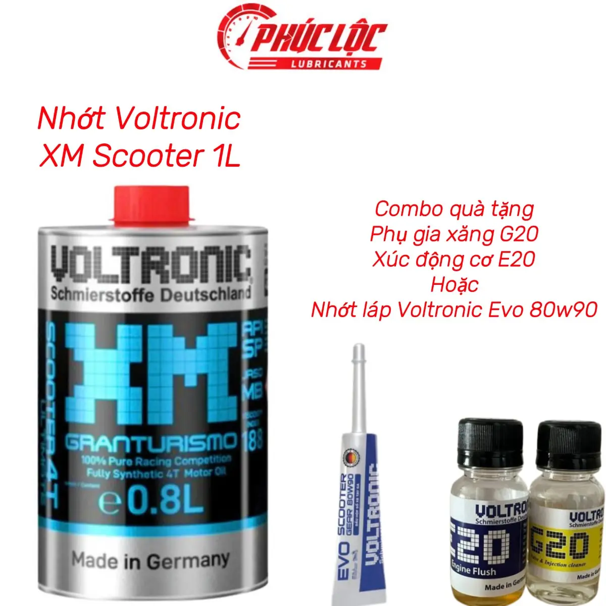 Dầu Nhớt Xe Tay Ga Voltronic XM Scooter Ultimate 0.8ml Chính Hãng Đức