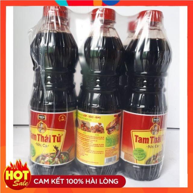 Lốc 6 Chai Nước Sốt Tương Tam Thái Tử Nhị Ca 500ml Gia Vị Chin-su Foods
