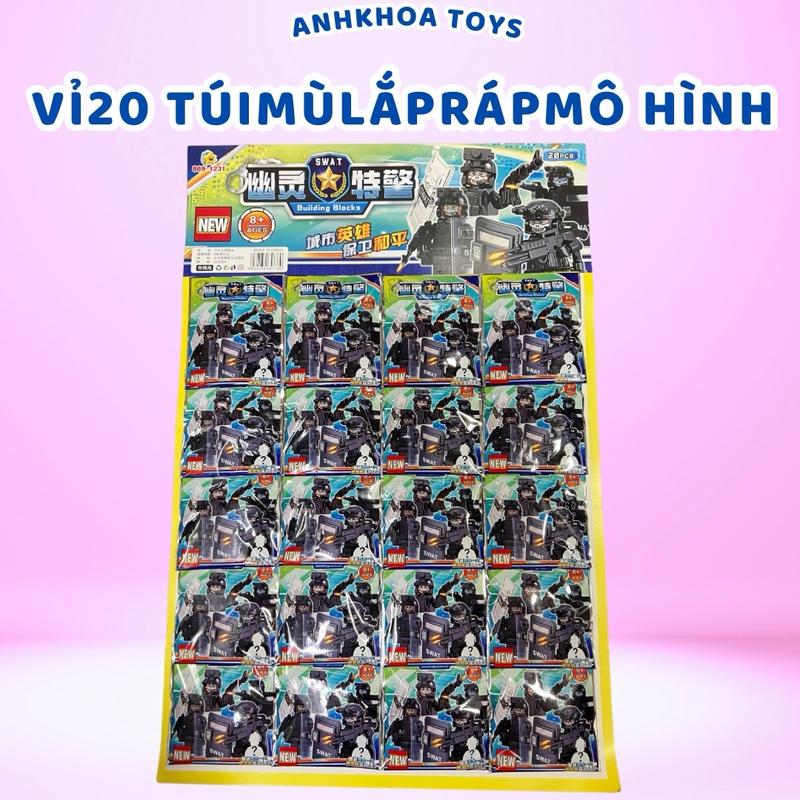 Ninja Mô hình Đồ chơi Lắp ráp Nhân vật Ninja làng lá Samurai Kai Zane Combo 20 túi mù Ninja,toalet,hải tặc Toy Lắp Ghép Bộ Lắp Ráp Xếp Hình Tháo Lắp