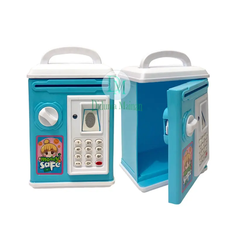 Mainan Edukasi Anak Cowok Cewek Toys Money Safe Mini Celengan ATM Brankas Musik Set hadiah 3