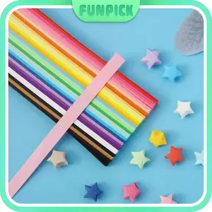 540pcs Kertas Origami Bintang/Craft Crafting Stuff DIY/Kertas Bintang Warna Warni /23 Jenis Strip Origami Bintang Gift