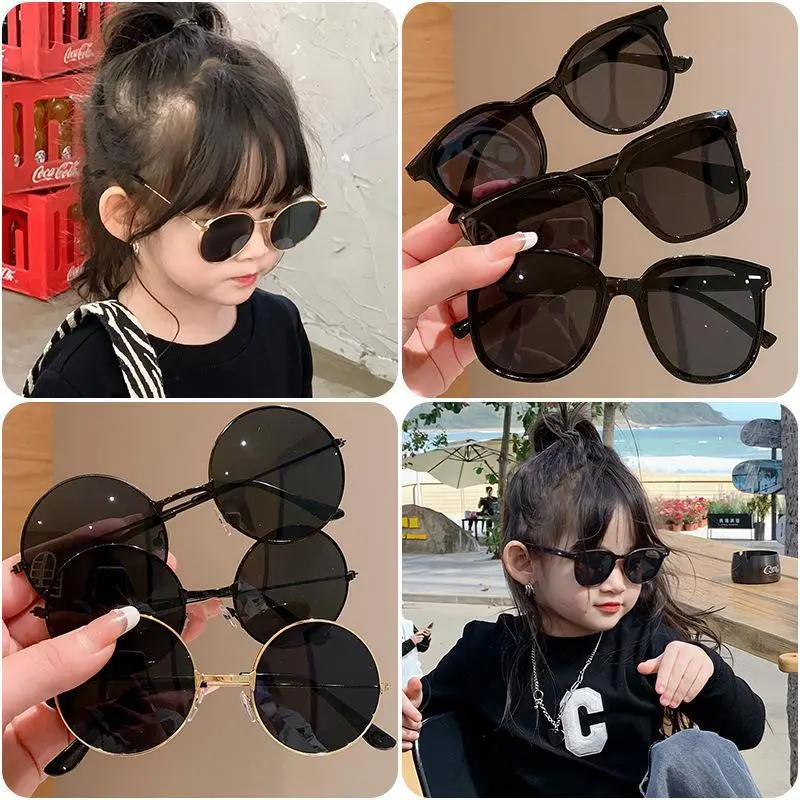 Kính Râm Màu Đen, Thời Trang Trẻ Em, Chống Tia Cực Tím, Thích Hợp Cho Bé Trai Và Bé Gái, Kính Mới