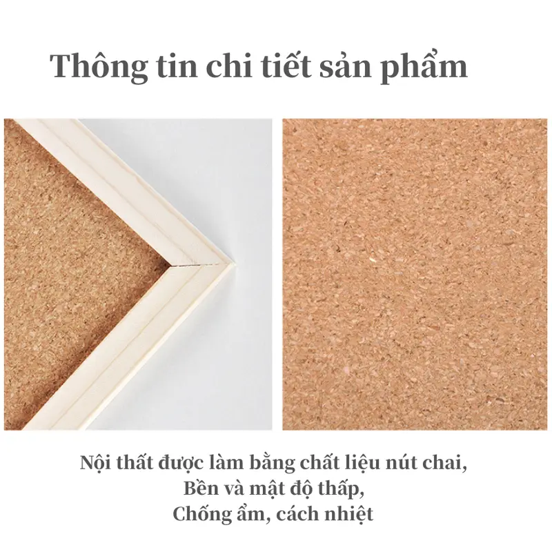 bảng ghim treo tường，Bảng ghim bần gỗ ghim ghi chú, tranh ảnh, postcard decor bàn học, bàn làm việc Decor Phòng Trang Trí Nhà 7