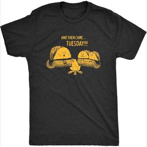 Camiseta negra con diseño abstracto 2D – estilo urbano alternativo, ideal para hombre y mujerCrazy Dog T-Shirts Playera Divertida con gráfico de Taco Tuesday Ghost Story para Hombre, Negro Jaspeado, Large