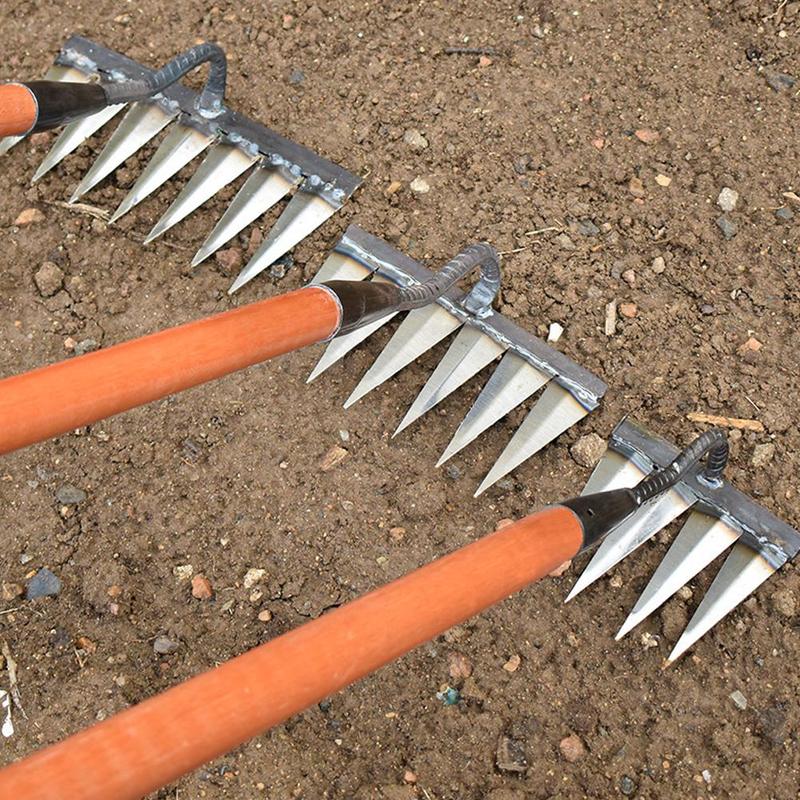 Product Introduction of Garden Weeding Rake Garden Hoe Weeding Handheld Garden Planting Hoe Rake Farm Garden Z7L3 35
