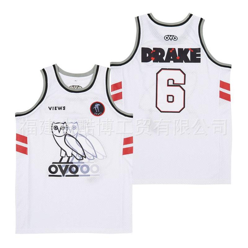 Trang Phục Bóng Rổ, Áo Vest Cổ Thuyền Dreamville Cole, Thêu, Áo Thể Thao, Quần Áo Tập Luyện Nam, Thiết Kế Đầu Lâu 15 #, Áo Jersey 4