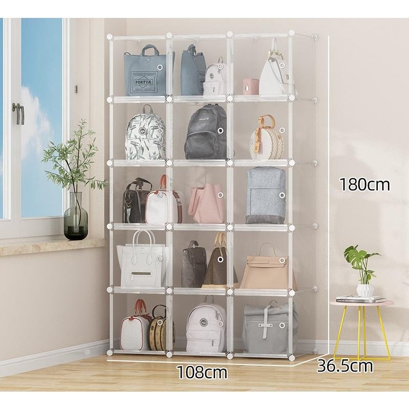 Tủ Nhựa Lắp Ghép Thông Minh Đựng Túi Xách Nhiều Size Nhiều Mẫu Mã